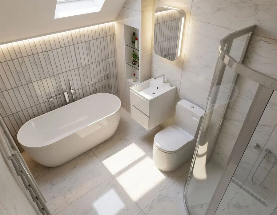 Modern bathroom installation completed in Edinburgh